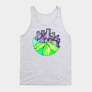 Front and Back Eco City Tank Top